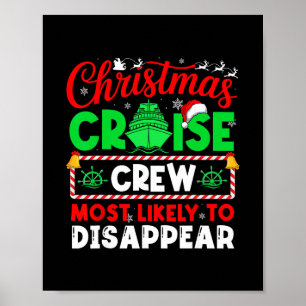 Poster Tripulação de Cruzeiro de Natal com Maior Probabil