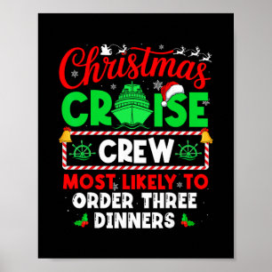 Poster Tripulação de Cruzeiro de Natal com Mais Probabili