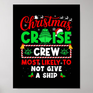 Poster Tripulação de Cruzeiro de Natal Mais Propensa a Nã