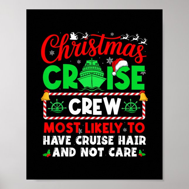 Poster Tripulação de Cruzeiro de Natal Provavelmente Tem  (Frente)