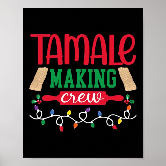 Poster Tripulação de Fazer Tampa do Natal Família de Comi (Frente)