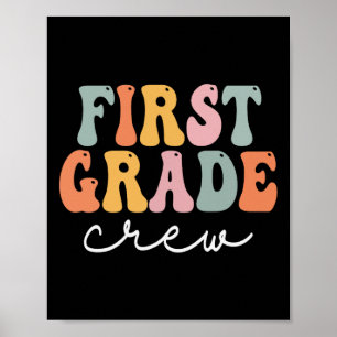 Poster Tripulação De Grau Vintage Retro No Primeiro Dia D