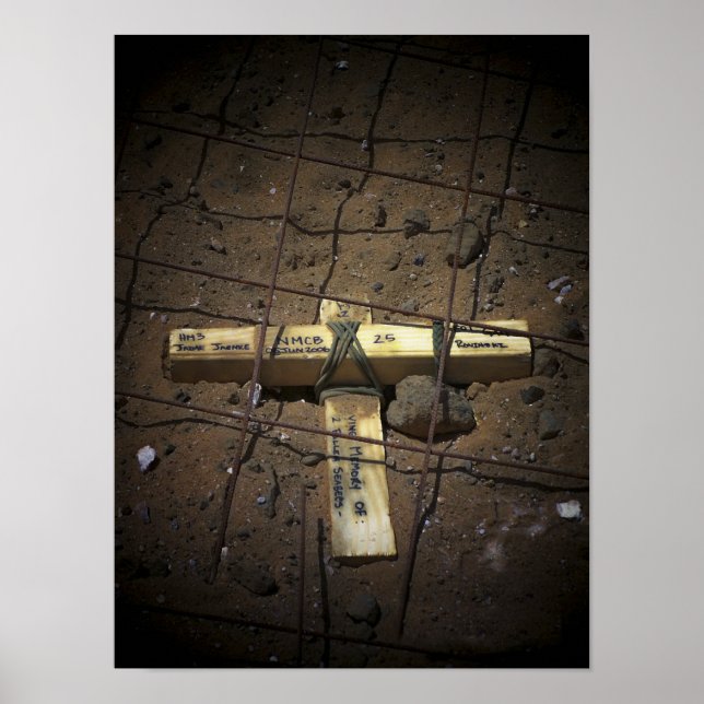 Pôster Tripulação de reparo de estradas faz cruzamento (Frente)