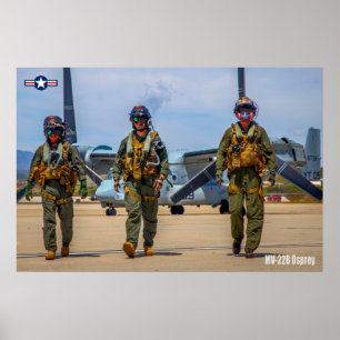 POSTER TRIPULAÇÃO OSPREY MV-22B