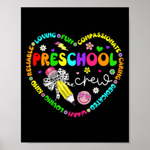 Poster Tripulação Pré-Escolar De Volta Ao Ensino Pré-K