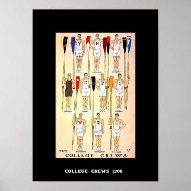 Poster Tripulações de posteres vintage 1908 (Frente)