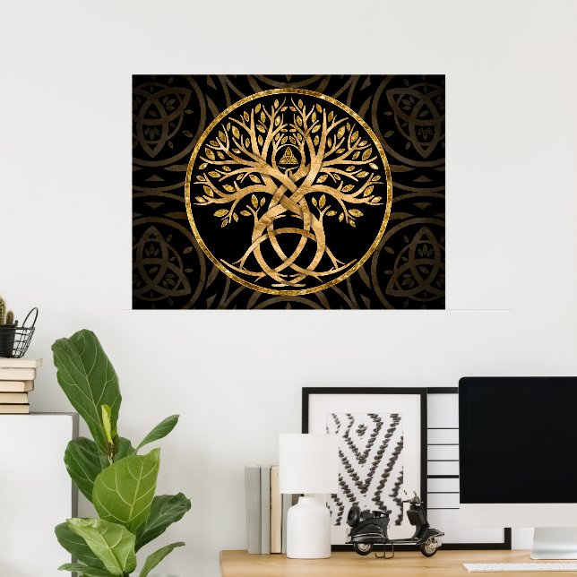 Poster Triquetra Tree of life (Escritório em casa)