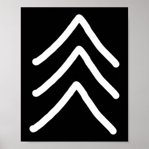 Poster Trisomy 21 Down Síndrome Três Setas Cromossômicas