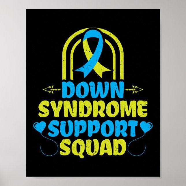 Poster Trisomy 21 Down Syndrome Suporta Fita Esquadra (Frente)
