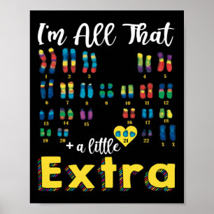 Poster Trisomy 21 Xx Extra Chromosome Girl World Down Syn