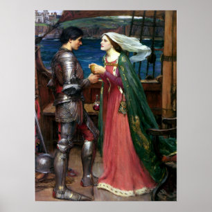 Poster Tristan e Isolde por John William Waterhouse