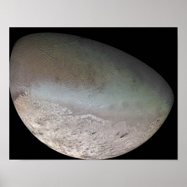 Pôster Triton, a maior lua do planeta Netuno (Frente)
