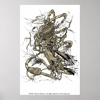 Pôster triturador de microfone