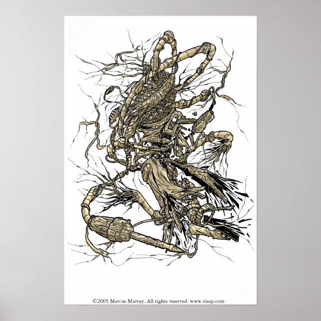 Pôster triturador de microfone (Frente)