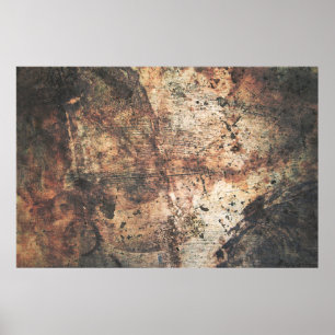 Poster Triturar parede de textura granulada