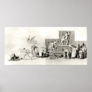 Poster Triumph das pessoas francesas sobre a monarquia