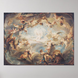 Pôster Triumph do Cupido sobre todos os deuses, 1752