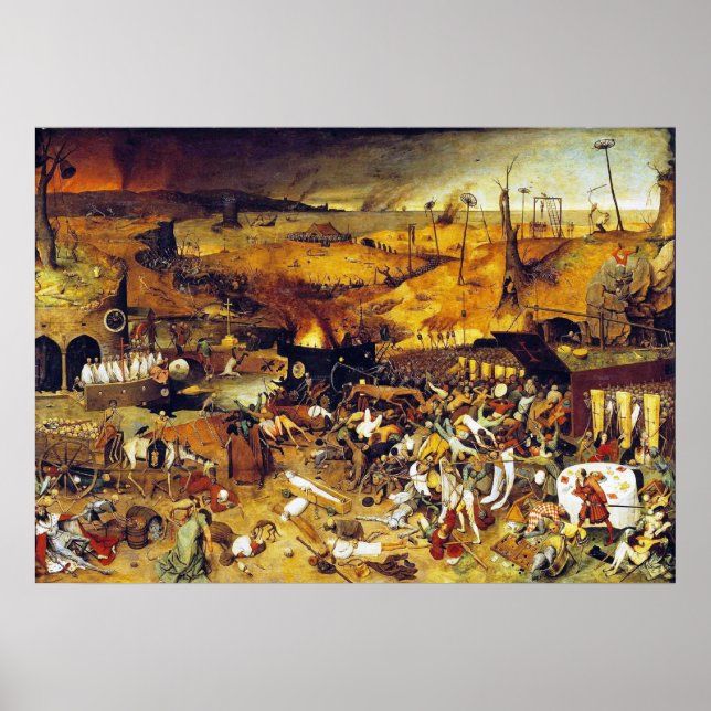 Pôster Triunfo da Morte (por Pieter Bruegel) (Frente)