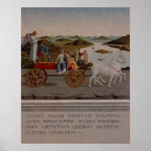Pôster Triunfo de Federigo da Montefeltro, Duque de Urbin