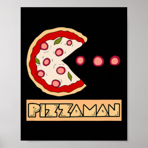 Poster Trocadilho de Pizza Engraçado