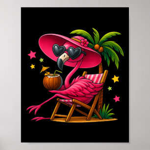 Poster Trocal Nk Flamingo Hawaii Verão Natal No Natal