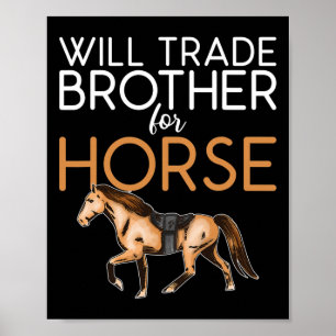 Poster Trocará Irmão Por Cavalo - Sobretudo O Cavalo