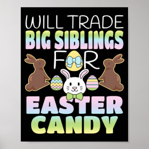 Poster Trocará Irmãos Mais Velhos Por Doces de Páscoa Cri