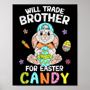 Poster Trocarei Irmão Por Doces De Páscoa Família Diverti