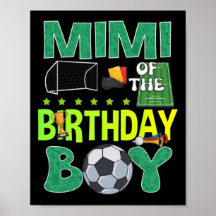 Poster Troféu de Futebol para Menino de Aniversário Byll