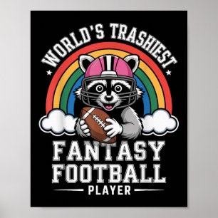 Poster Troféu de Perdedor de Futebol Fantástico para o Úl