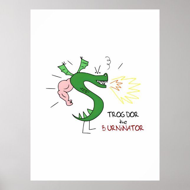 Poster Trogdor The Burninator (Frente)