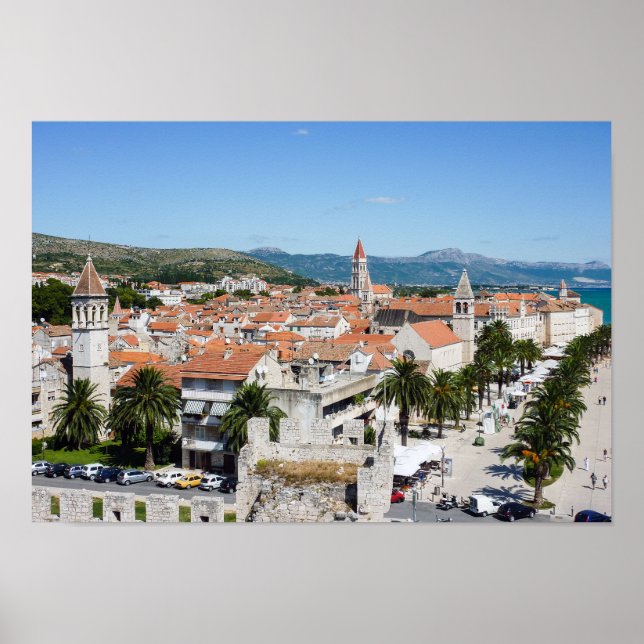 Poster Trogir seafront promenade - Dalmácia, Croácia (Frente)