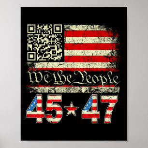 Poster Troll de Dança Trump Qr Engraçado Código de Dança 