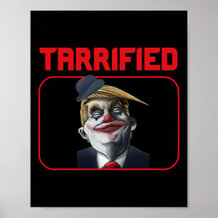 Poster Troll de Trump Palhaço Piada Política Assustada