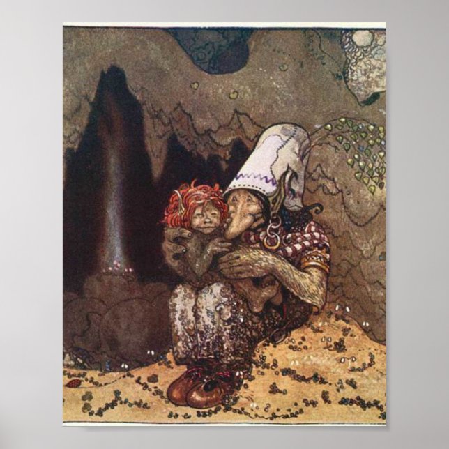 Poster Troll E Criança Por John Bauer (Frente)