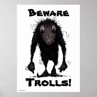 Pôster Troll Engraçado