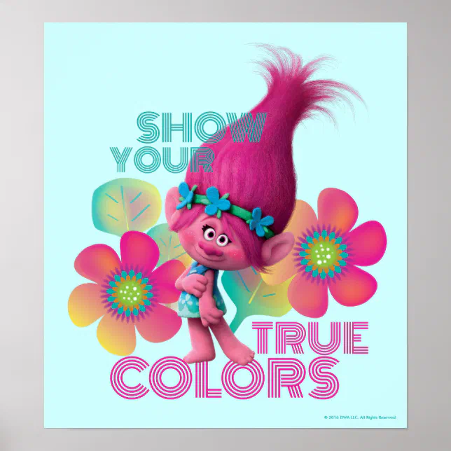 Pôster Troll, Poppy - Mostre suas cores verdadeiras
