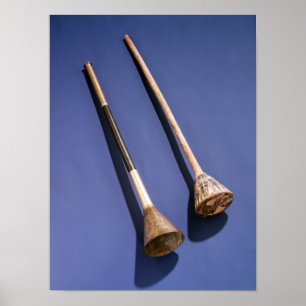 Pôster Trombeta e bujão de madeira