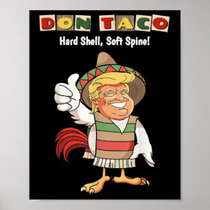 Poster Trombeta Sempre Desiste Meme Vamos Lá Taco, Não