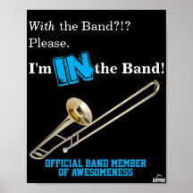 Poster Trombone "Estou na Banda"