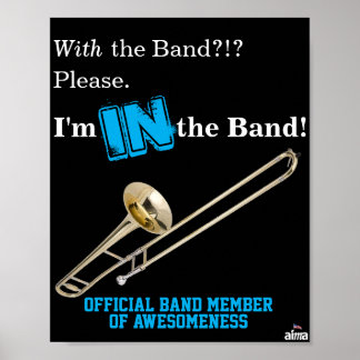 Poster Trombone "Estou na Banda"
