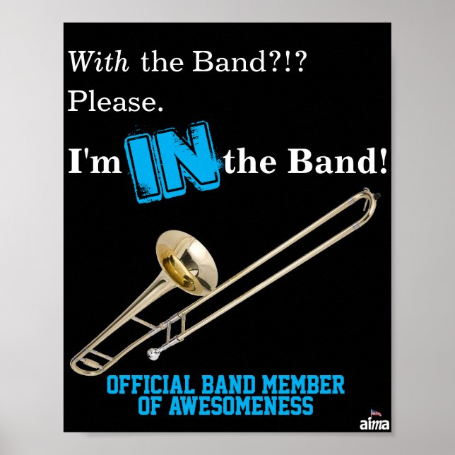 Poster Trombone "Estou na Banda" (Frente)