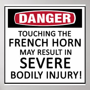 Pôster Trompa francesa do perigo