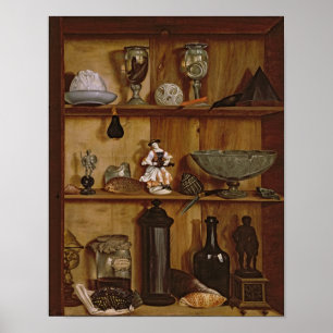 Pôster Trompe - l ' oeil com uma estatueta de Hercules