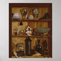 Trompe l'Oeil com uma Estatueta de Hércules