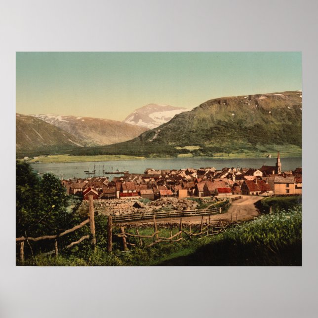 Poster Tromso, Troms, Nord-Norge, Noruega (Frente)
