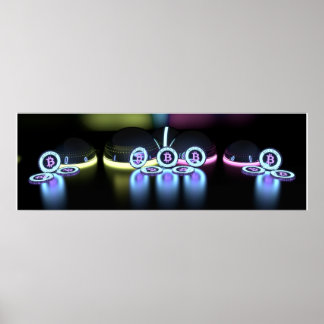 Poster Tron inspired Bitcoins