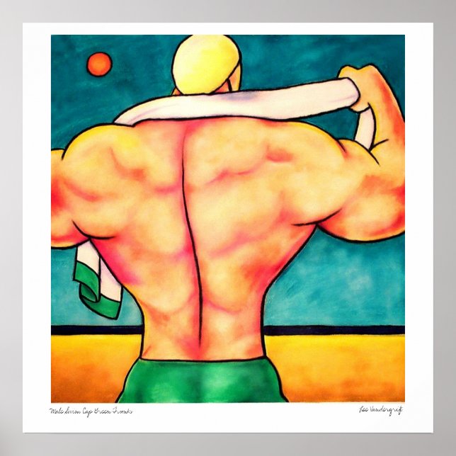 Pôster Troncos verdes para Boné masculino (Frente)