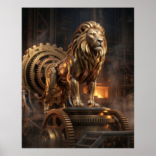Poster Trono de Leão de Latão