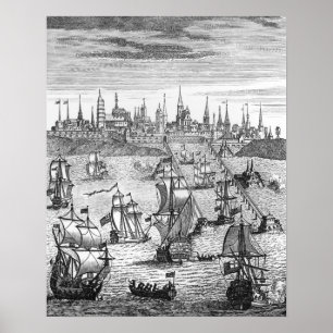 Poster Tropas inglesas do carregando do esquadrão